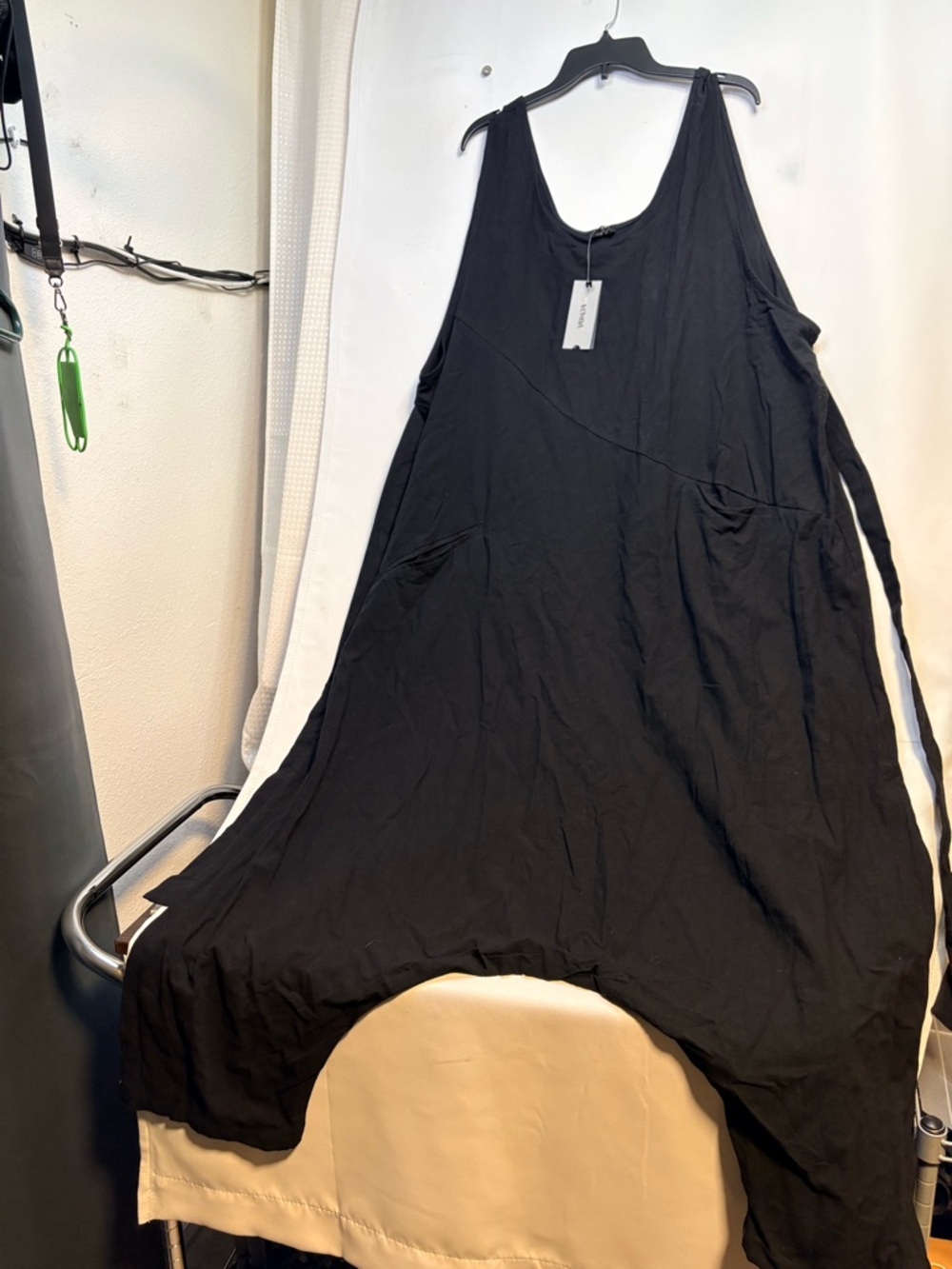 Black 5x Plus Size Harem Jumpsuit